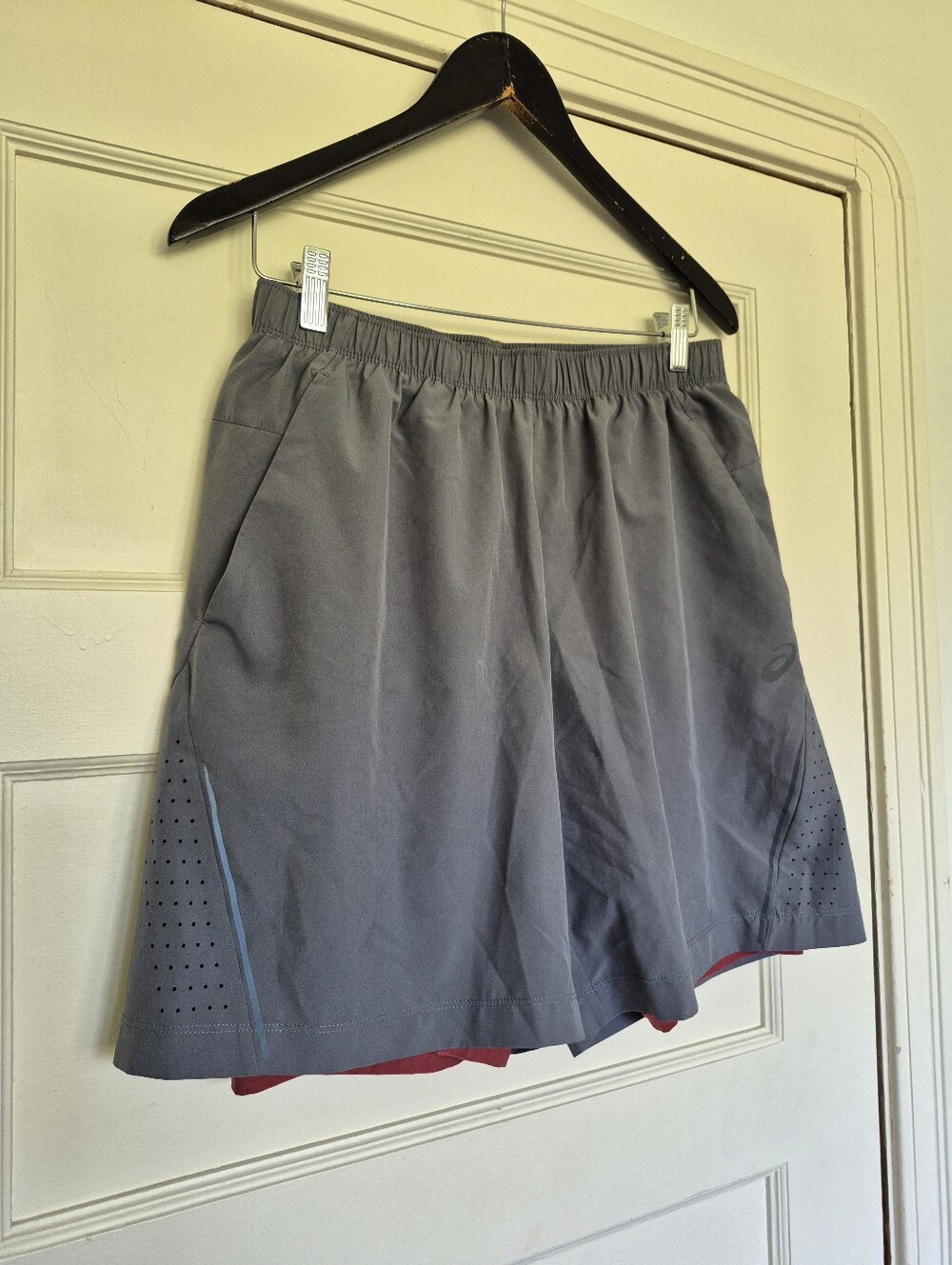 Asics Road 2 In 1 Running Shorts Mens Medium